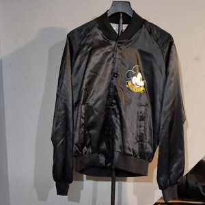 Mickey Mouse Black Bomber Jacket